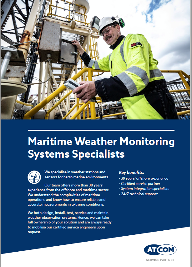 Brochure on maritime weather monitoring systems